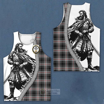 Moffat Tartan Clan Crest Men's Tank Top with Highlander Warrior Celtic Style