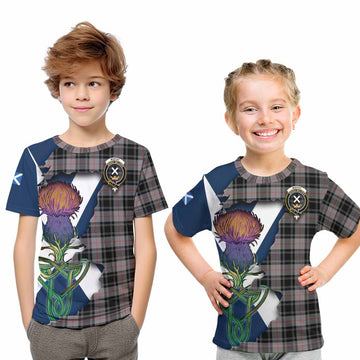 Moffat Tartan Family Crest Kid T-Shirt Scottish Thistle Celtic Inspired Youth XL Size14 - Tartan Vibes Clothing
