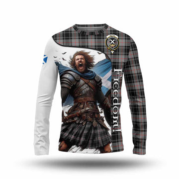 Moffat Crest Tartan Long Sleeve T-Shirt Inspired by the Freedom of Scottish Warrior