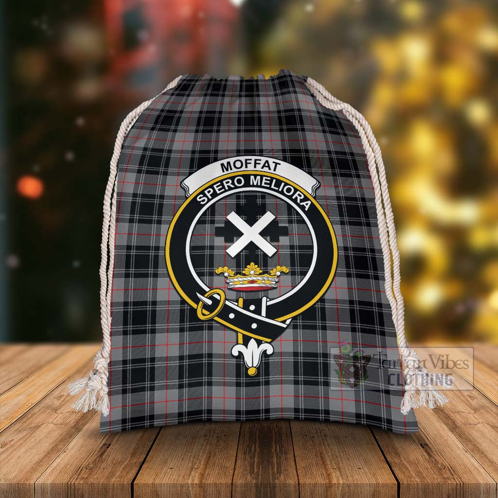 Tartan Vibes Clothing Moffat Tartan Christmas Santa's Bag with Family Crest