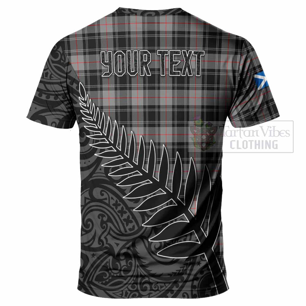 Tartan Vibes Clothing Moffat Crest Tartan T-Shirt with New Zealand Silver Fern Half Style