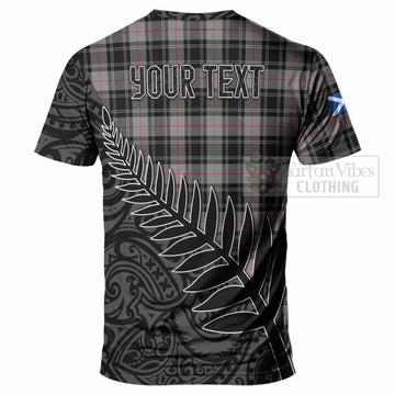 Moffat Crest Tartan T-Shirt with New Zealand Silver Fern Half Style