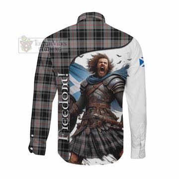 Moffat Crest Tartan Long Sleeve Button Shirt Inspired by the Freedom of Scottish Warrior