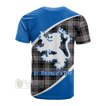 Moffat Family Crest Tartan Cotton T-shirt Celebrate Saint Andrew's Day in Style