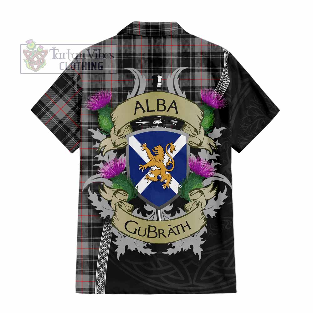 Moffat Tartan Family Crest Hawaiian Shirt Lion Rampant Royal Thistle Shield Celtic Inspired - Tartan Vibes Clothing