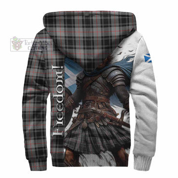 Moffat Crest Tartan Sherpa Hoodie Inspired by the Freedom of Scottish Warrior