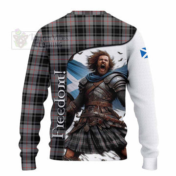 Moffat Crest Tartan Knitted Sweater Inspired by the Freedom of Scottish Warrior