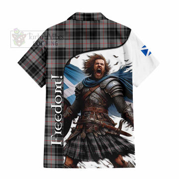 Moffat Crest Tartan Short Sleeve Button Shirt Inspired by the Freedom of Scottish Warrior