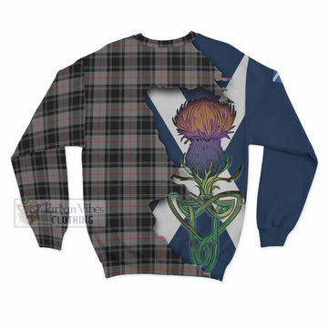 Moffat Tartan Family Crest Sweatshirt Scottish Thistle Celtic Inspired - Tartan Vibes Clothing