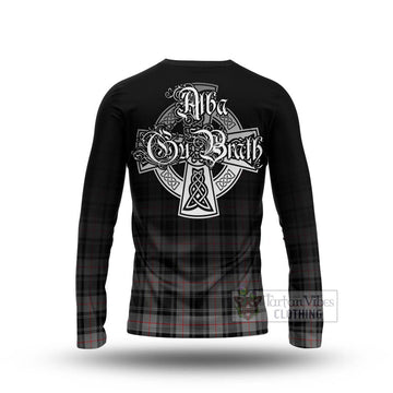 Moffat Tartan Long Sleeve T-Shirt Featuring Alba Gu Brath Family Crest Celtic Inspired