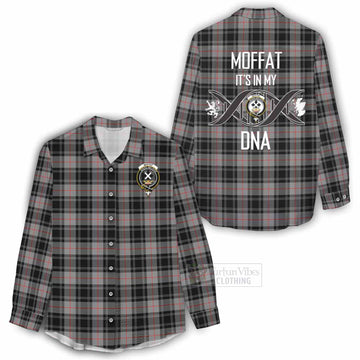 Moffat Tartan Women's Casual Shirt with Family Crest DNA In Me Style