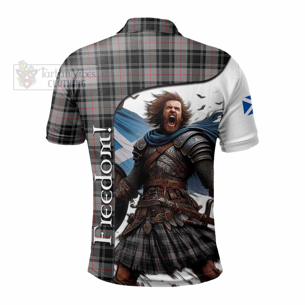 Tartan Vibes Clothing Moffat Crest Tartan Polo Shirt Inspired by the Freedom of Scottish Warrior