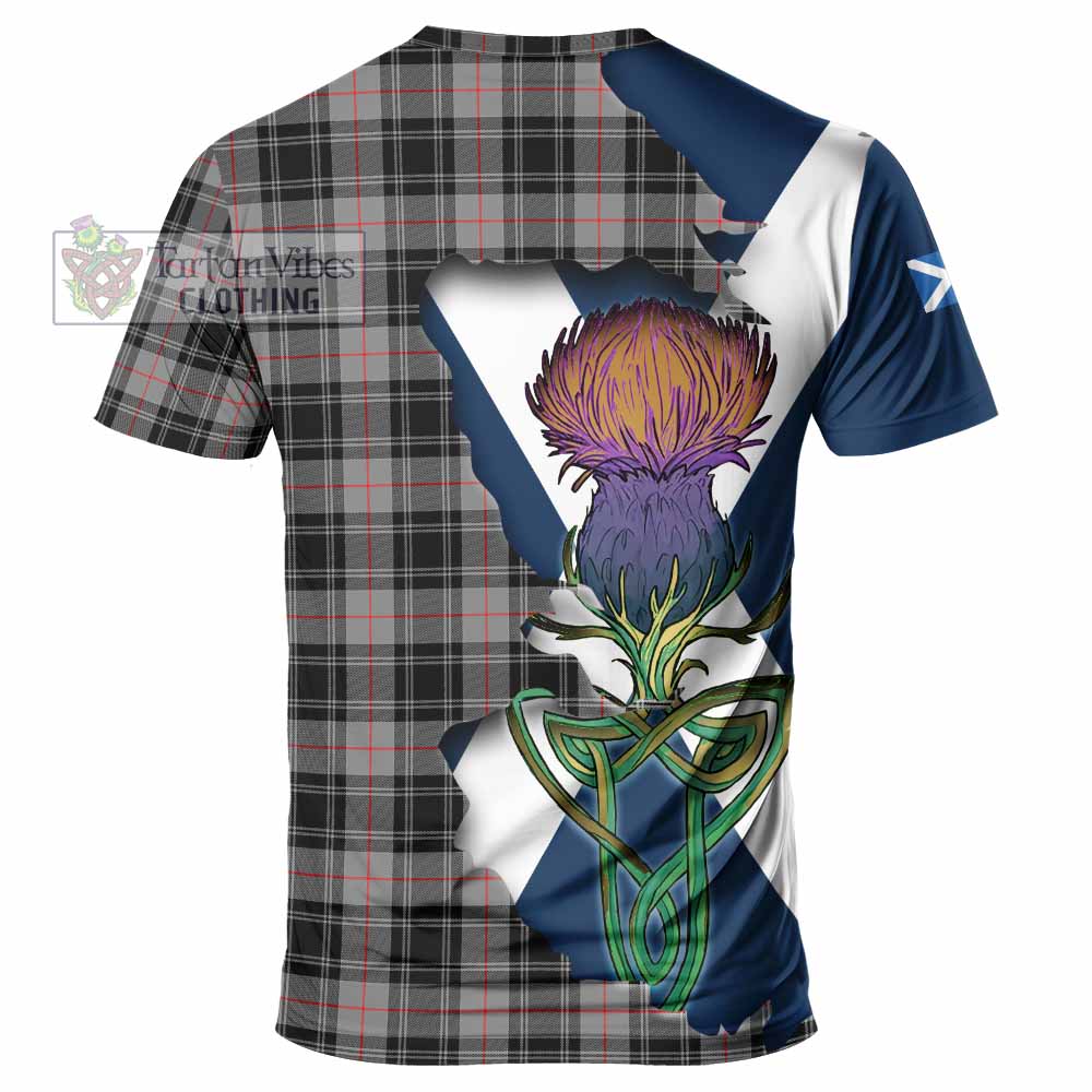 Moffat Tartan Family Crest T-Shirt Scottish Thistle Celtic Inspired - Tartan Vibes Clothing