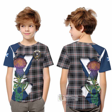Moffat Tartan Family Crest Kid T-Shirt Scottish Thistle Celtic Inspired - Tartan Vibes Clothing