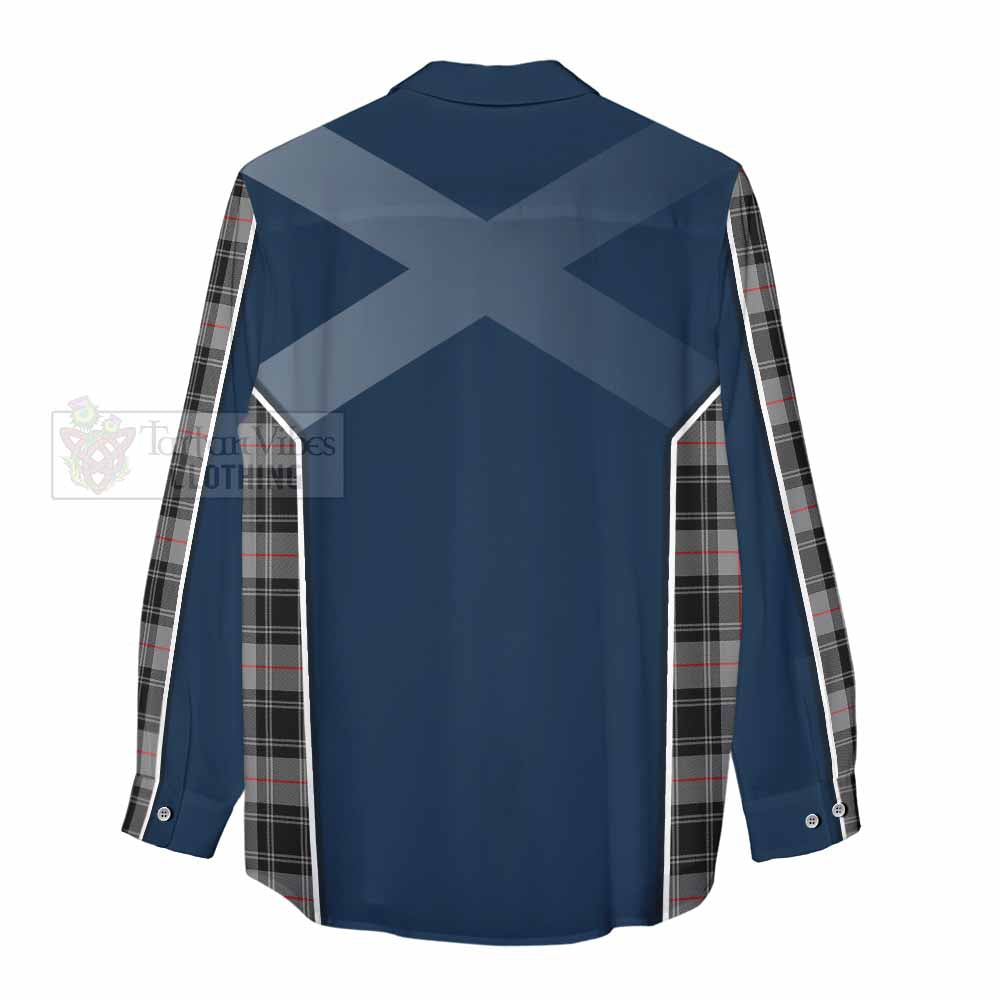 Tartan Vibes Clothing Moffat Tartan Women's Casual Shirt with Family Crest and Lion Rampant Vibes Sport Style