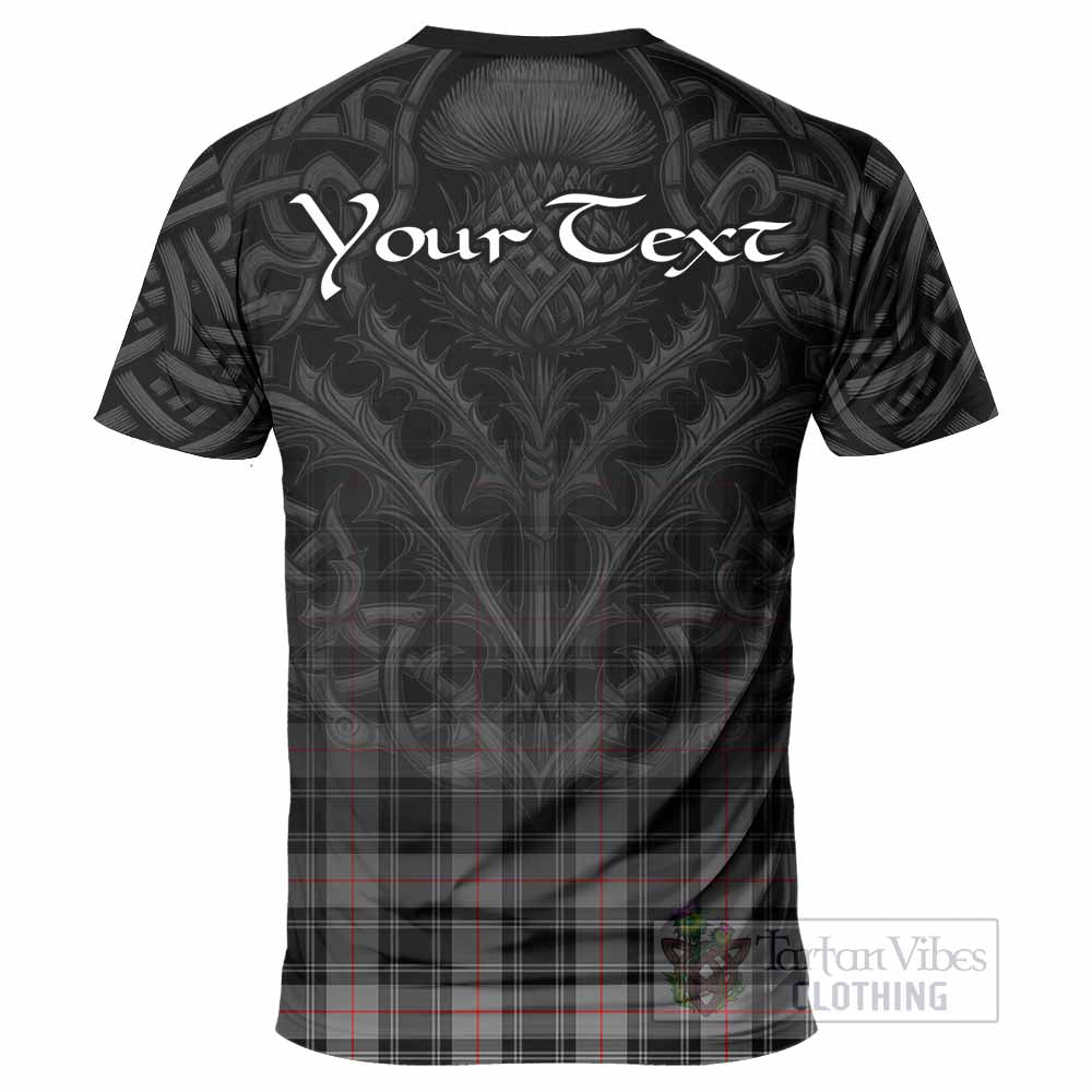 Tartan Vibes Clothing Moffat Tartan T-Shirt with Family Crest Celtic Thistle Vibes