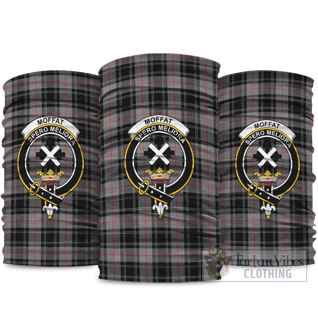 Moffat Modern Tartan Neck Gaiters, Tartan Bandanas, Tartan Head Band with Family Crest