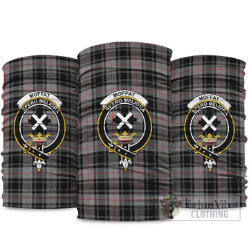 Moffat Tartan Neck Gaiters, Tartan Bandanas, Tartan Head Band with Family Crest