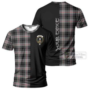 Moffat Tartan T-Shirt with Family Crest and Half Of Me Style