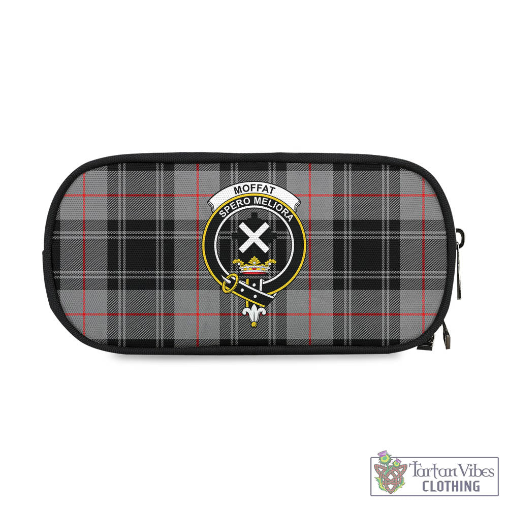 Tartan Vibes Clothing Moffat Modern Tartan Pen and Pencil Case with Family Crest