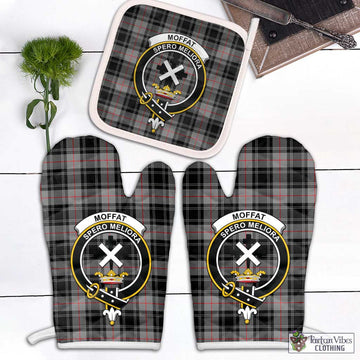 Moffat Tartan Combo Oven Mitt & Pot-Holder with Family Crest