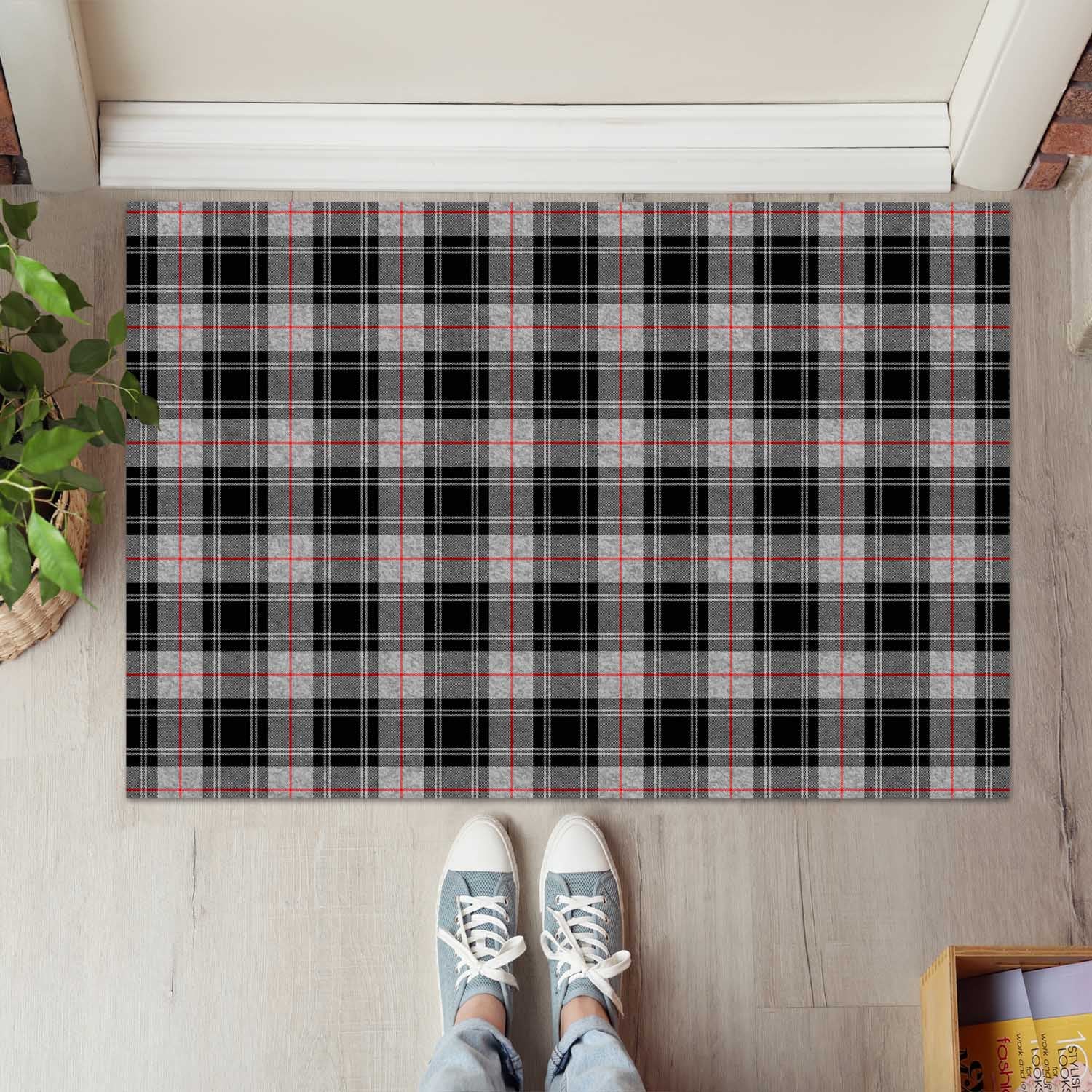 Moffat Modern Tartan Door Mat - Tartanvibesclothing