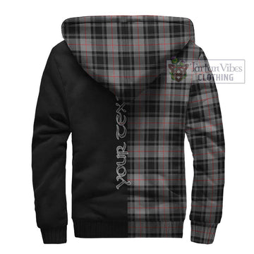 Moffat Tartan Sherpa Hoodie with Family Crest and Half Of Me Style