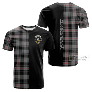 Moffat Tartan Cotton T-shirt with Family Crest and Half Of Me Style