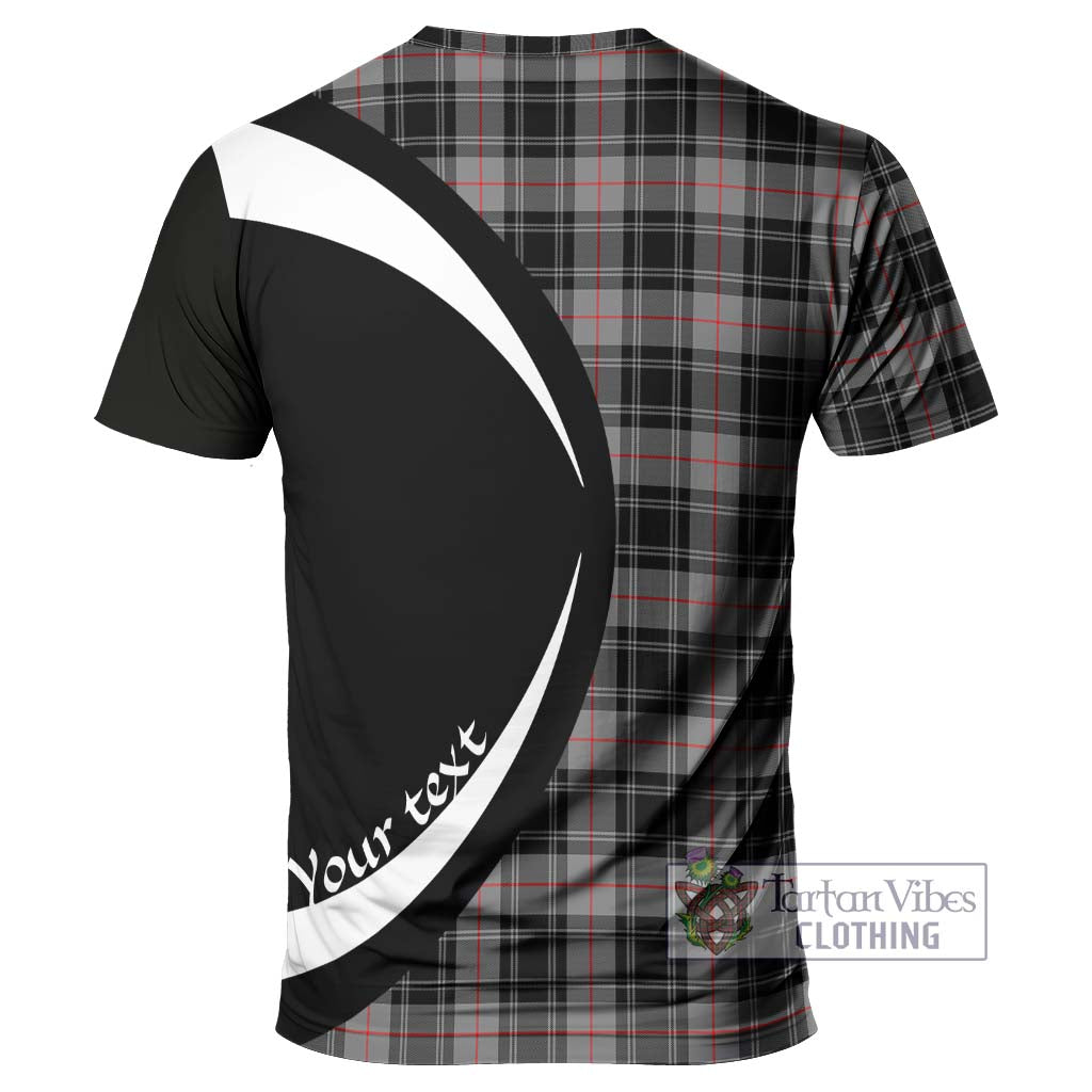 Tartan Vibes Clothing Moffat Modern Tartan T-Shirt with Family Crest Circle Style