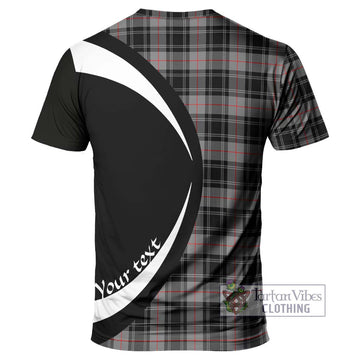 Moffat Tartan T-Shirt with Family Crest Circle Style