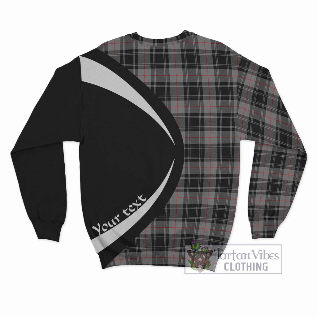 Moffat Tartan Sweatshirt with Family Crest Circle Style - Tartan Vibes Clothing