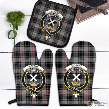 Moffat Tartan Combo Oven Mitt & Pot-Holder with Family Crest