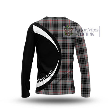 Moffat Tartan Long Sleeve T-Shirt with Family Crest Circle Style