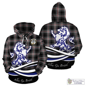 Moffat Tartan Hoodie with Alba Gu Brath Regal Lion Emblem