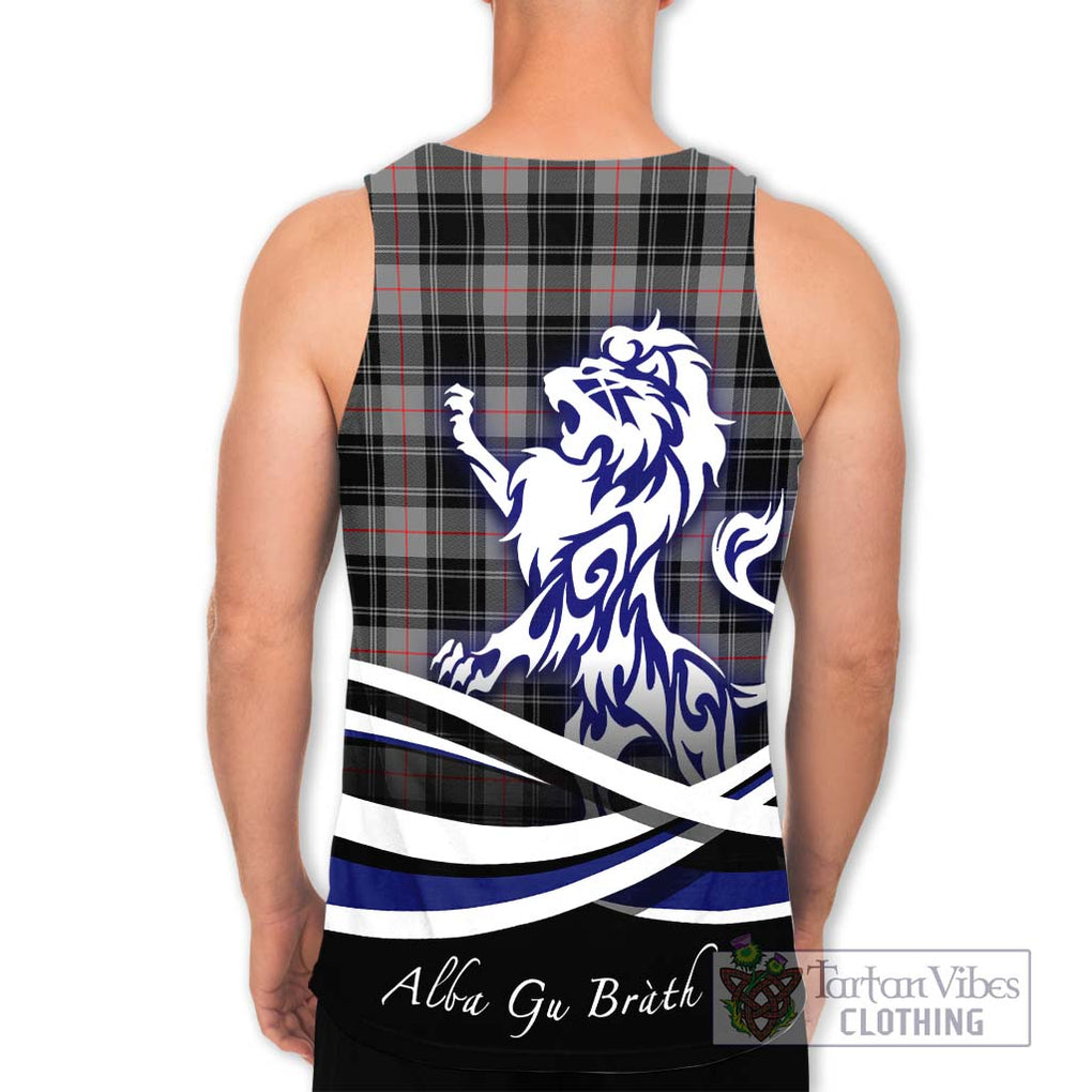 Moffat Tartan Men's Tank Top with Alba Gu Brath Regal Lion Emblem - Tartanvibesclothing Shop