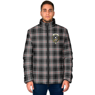 Moffat Tartan Padded Jacket with Family Crest