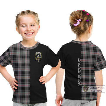 Moffat Tartan Kid T-Shirt with Family Crest and Half Of Me Style