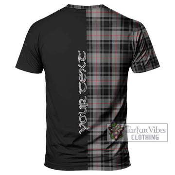 Moffat Tartan T-Shirt with Family Crest and Half Of Me Style