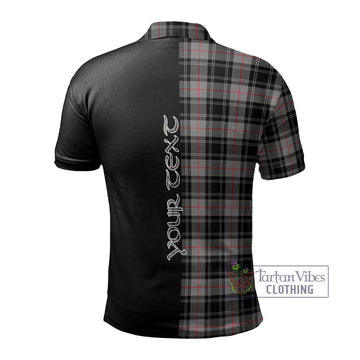 Moffat Tartan Polo Shirt with Family Crest and Half Of Me Style