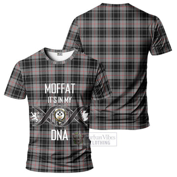 Moffat Tartan T-Shirt with Family Crest DNA In Me Style