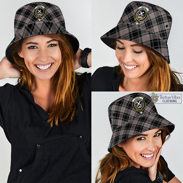 Moffat Tartan Bucket Hat with Family Crest