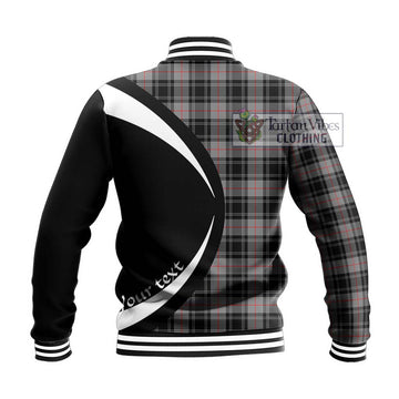 Moffat Tartan Baseball Jacket with Family Crest Circle Style