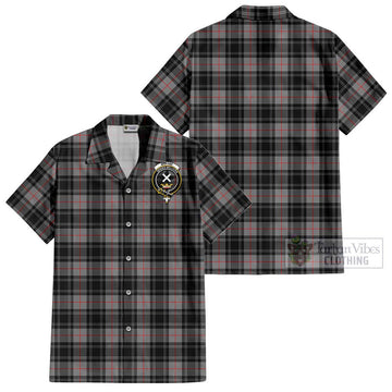 Moffat Tartan Cotton Hawaiian Shirt with Family Crest