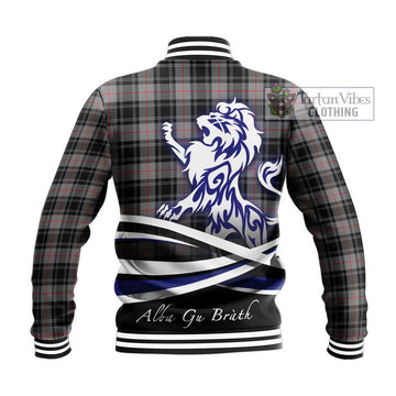 Moffat Tartan Baseball Jacket with Alba Gu Brath Regal Lion Emblem