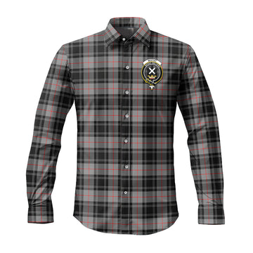 Moffat Tartan Long Sleeve Button Up Shirt with Family Crest