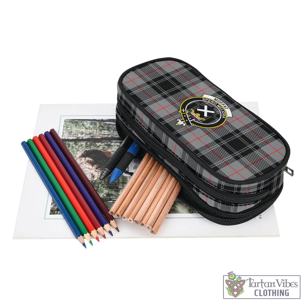 Tartan Vibes Clothing Moffat Modern Tartan Pen and Pencil Case with Family Crest