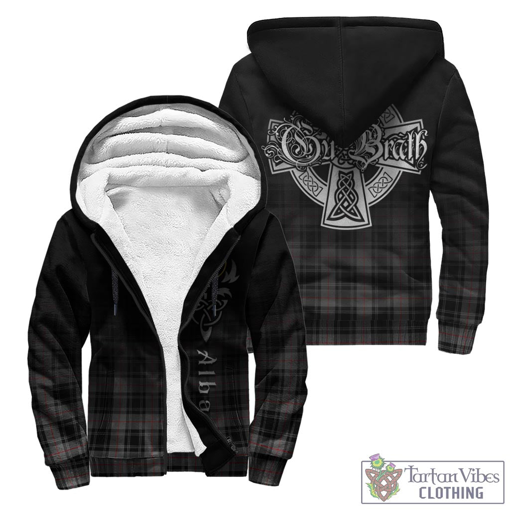 Moffat Tartan Sherpa Hoodie Featuring Alba Gu Brath Family Crest Celtic Inspired - Tartan Vibes Clothing