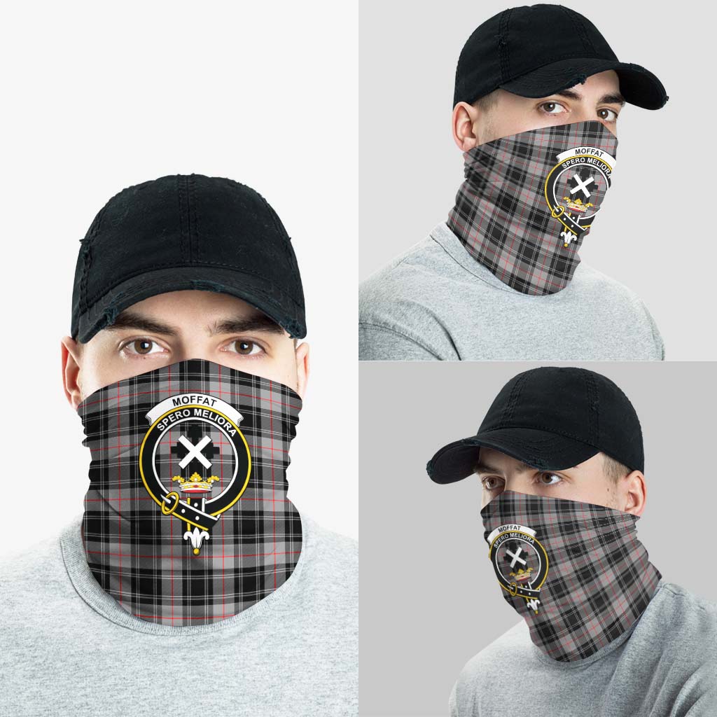 Moffat Modern Tartan Neck Gaiters, Tartan Bandanas, Tartan Head Band with Family Crest