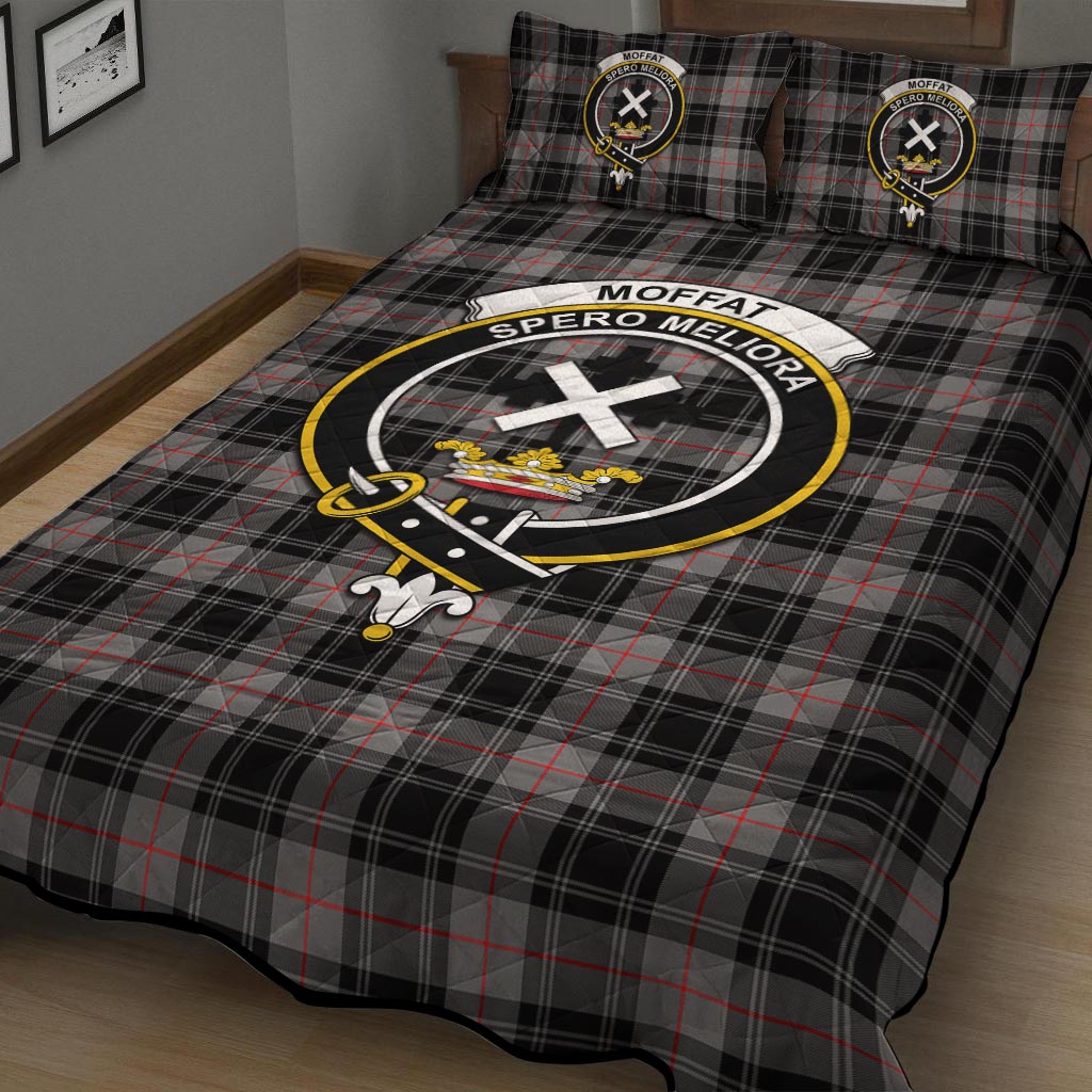 Moffat Tartan Quilt Bed Set with Family Crest - Tartan Vibes Clothing