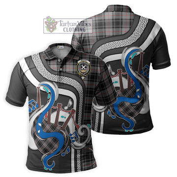 Moffat Tartan Polo Shirt with Epic Bagpipe Style